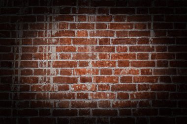 vignetted köşeli kırmızı tuğla duvar dokusu grunge arkaplan