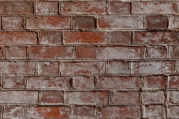 오래 된 낡은 벽돌 벽 텍스처 배경 — 스톡 사진