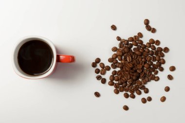 Hoş kokulu kahve ve fasulye kahve.