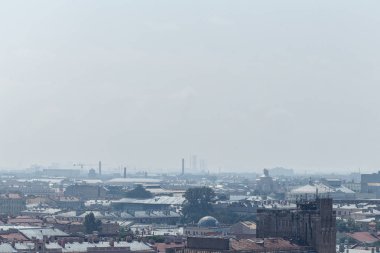 St. Isaac's Cathedral sütunlu görüntüleyin. St.Petersburg, Rusya Federasyonu.