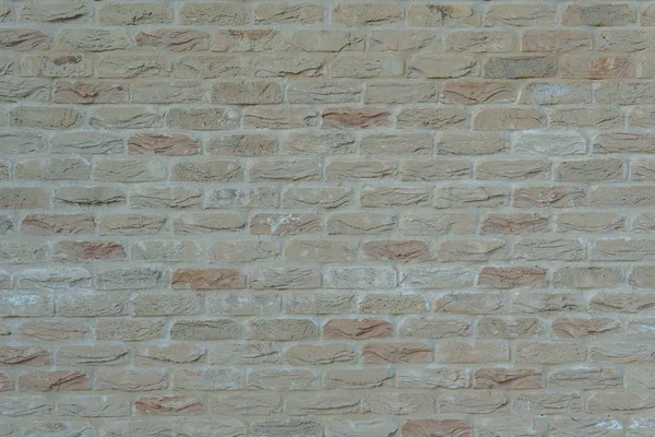 오래 된 빈티지 화이트 벽돌 벽 텍스처의 배경 — 스톡 사진