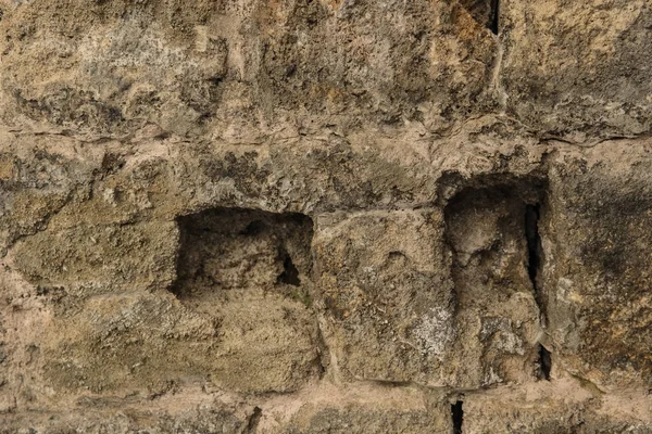 Žula texturu, kamenná zeď povrchu closeup — Stock fotografie