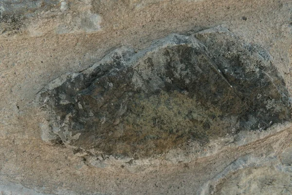 År grå sten makro, granit textur närbild — Stockfoto