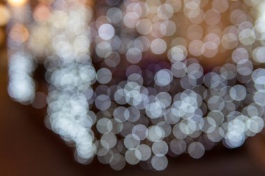 Beyaz ışıkları bulanıklık, ufuk noktalar doku soyut