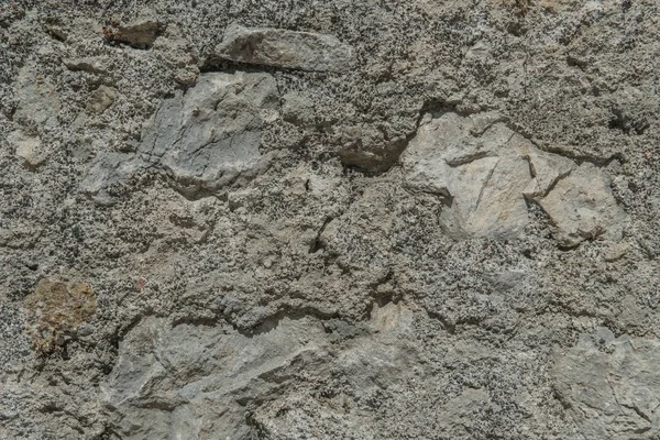 Wieku szary kamień makro, granit tekstura zbliżenie — Zdjęcie stockowe