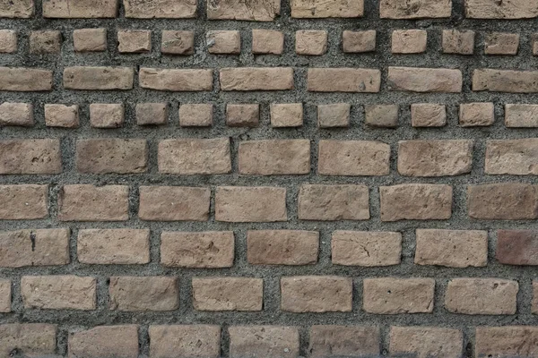 오래 된 벽돌 및 시멘트, 벽 텍스처 — 스톡 사진