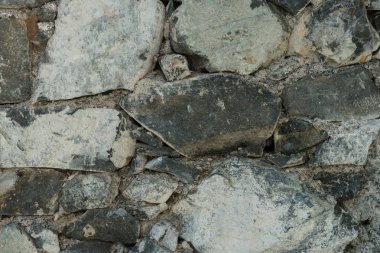 Granit doku, yüzey closeup taş duvar