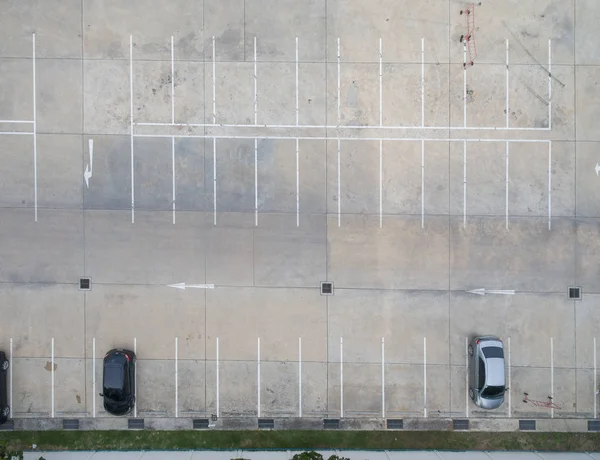 Boş otoparklar, hava manzarası..