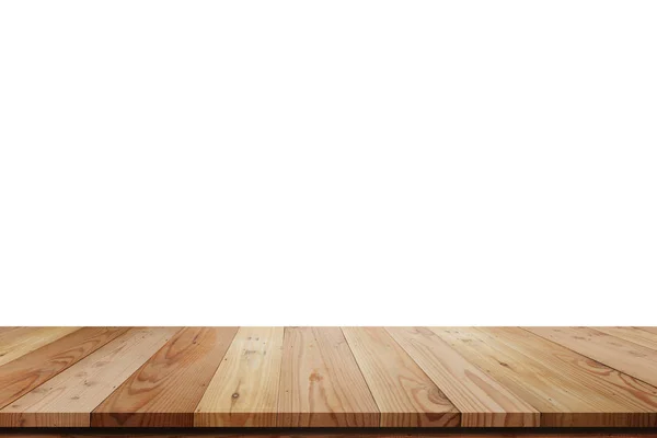 Tahta raf Tablosu beyaz arkaplanda izole edildi