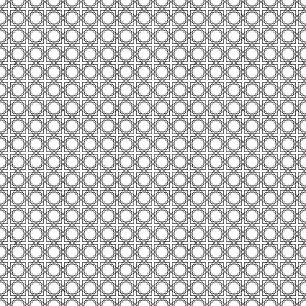 Абстрактный Геометрический Фон Векторный Бесшовный Рисунок Черный Белом Фоне — стоковый вектор