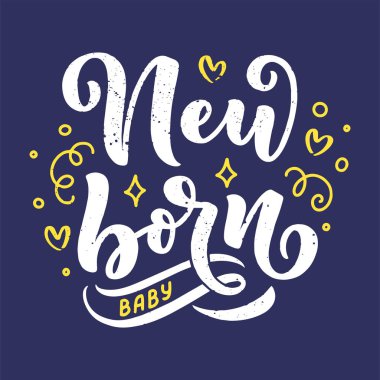 Mektup - yeni doğmuş bebek. Doğum günün kutlu olsun, aile kavramı. Vektör illüstrasyonu