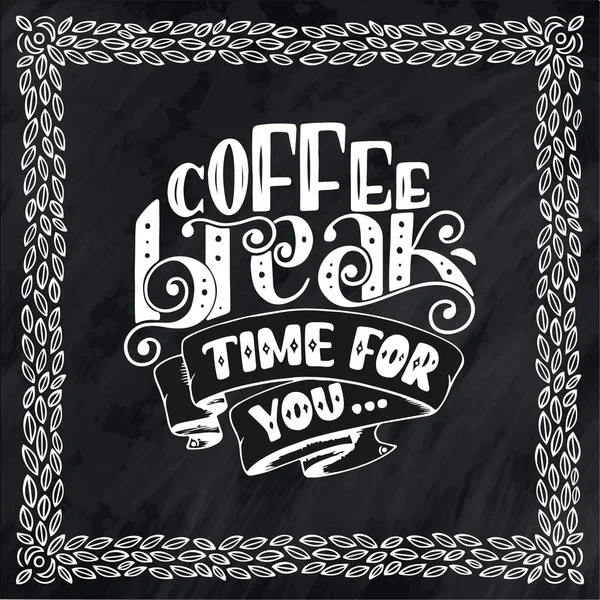 Handschrift Compositie Met Schets Voor Coffeeshop Cafe Met Hand Getekend — Stockvector