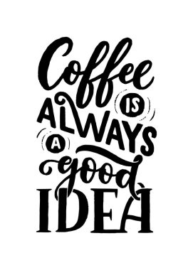 Kahve dükkanı ya da kafe için çizimler içeren el yazısı. Beyaz arkaplanda el yapımı klasik tipografi koleksiyonu izole edildi.