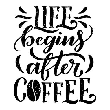 Kahve dükkanı ya da kafe için çizimler içeren el yazısı. El yapımı klasik tipografi koleksiyonu beyaz arka planda izole edilmiş. Vektör