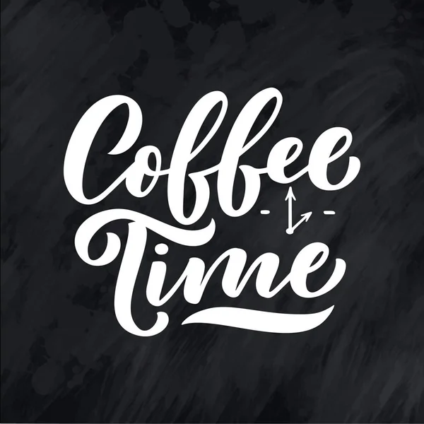 Kahve Dükkanı Kafe Için Yazısı Alıntısı Yapımı Klasik Tipografi Ifadesi — Stok Vektör