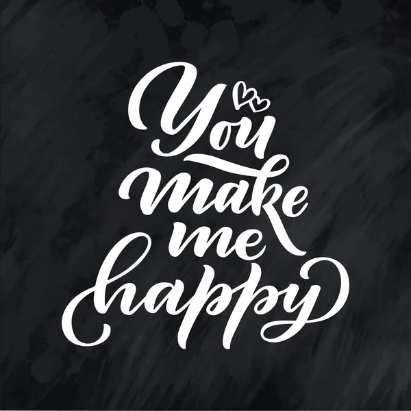 Lettering Quote Love Cartel Tipográfico Dibujado Mano Para Tarjetas Felicitación — Vector de stock