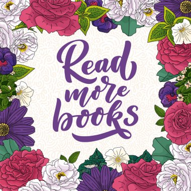 Kitaplar ve poster tasarımı hakkındaki soyut harfler. El yazısıyla yazılmış mektuplar. Tipografi komik bir alıntı. Vektör illüstrasyonu