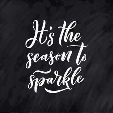 Noel sözü. Kış Xmas sloganı. El çizimi kaligrafik harfler. Davetiye tasarımı için ilham verici bir metin. Vektör illüstrasyonu