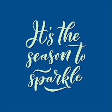 Noel sözü. Kış Xmas sloganı. El çizimi kaligrafik harfler. Davetiye tasarımı için ilham verici bir metin. Vektör illüstrasyonu