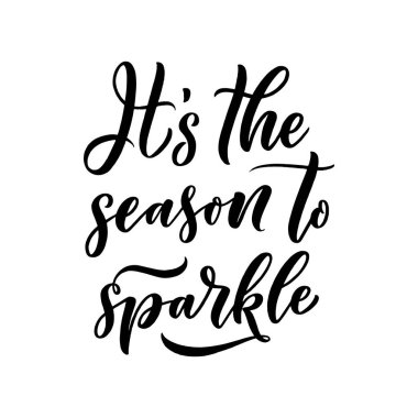 Noel sözü. Kış Xmas sloganı. El çizimi kaligrafik harfler. Davetiye tasarımı için ilham verici bir metin. Vektör illüstrasyonu