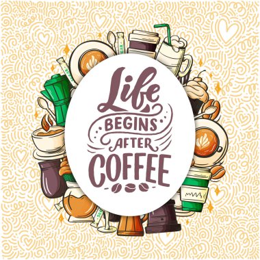 Kahve fincanı tipografisinden alıntı yap. Kahve fincanı tipografisinden alıntı yap. Kaligrafi stili alıntısı. Dükkan promosyon motivasyonu. Grafik tasarım yaşam tarzı harfleri. Skeç sıcak içecek bardağı ilham vektörü. Kahve molası