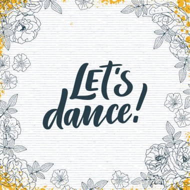 Parmak izi, logo ve poster tasarımı için el çizimi cümlesi. Harfler ve yaratıcı kavramlar. Vektör illüstrasyonu