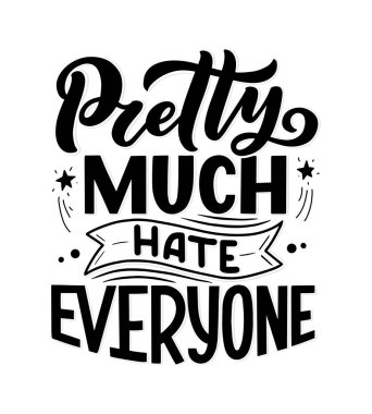 Tasarım konsepti için eğlenceli sloganı olan eskiz afişi. El çizimi çizimi. Modern el yazısı alıntısı. Typography tee baskı tasarımı. Çocuk modası için şirin harfler. Vektör