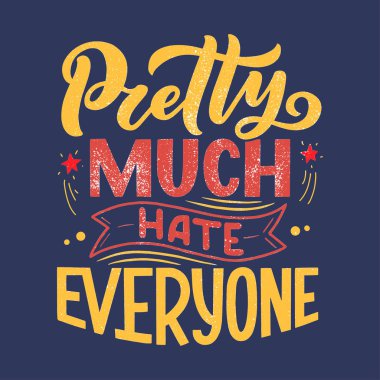 Tasarım konsepti için eğlenceli sloganı olan eskiz afişi. El çizimi çizimi. Modern el yazısı alıntısı. Typography tee baskı tasarımı. Çocuk modası için şirin harfler. Vektör