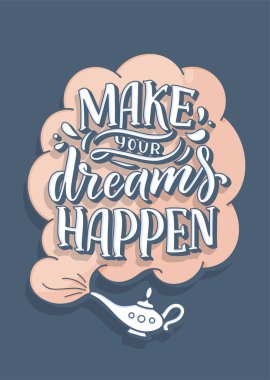 İlham verici bir alıntı. Harflerle ve dekorasyon unsurlarıyla el yapımı klasik çizimler. Tişört ve çantalarda, kırtasiyelerde ya da posterlerde parmak izi aranıyor. Vektör