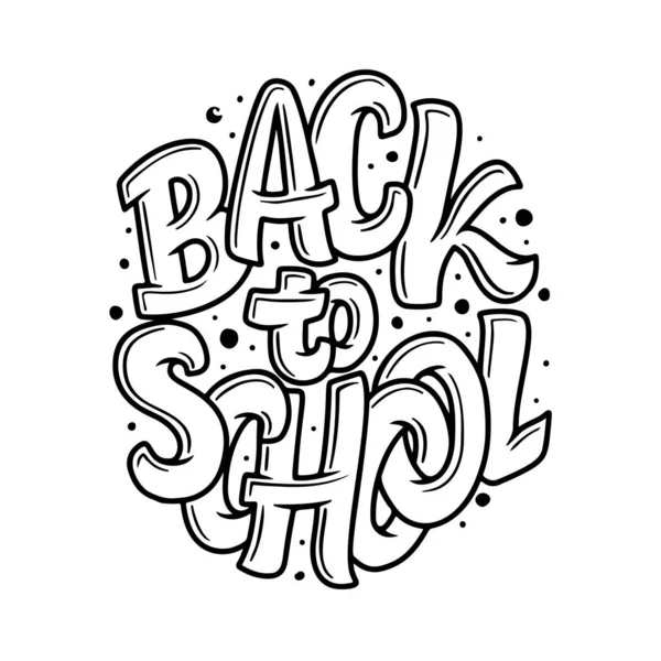 Bem Vindos Citação Escola Volta Venda Escola Ilustração Vetorial Emblemas — Vetor de Stock