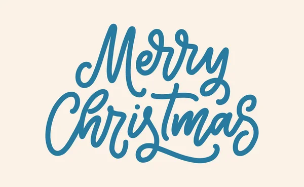 Feliz Natal Lettering Estilo Desenhado Mão Símbolo Retrô Clássico Ano —  Vetores de Stock