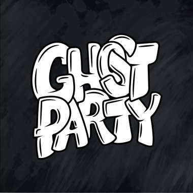 Cadılar Bayramı için kartpostal cümlesi. Modern ve stil sahibi el yazısı alıntılar. Dehşet. Yuh! Cadılar Bayramı Parti Gecesi için arka planda mesaj pankartı. Vektör