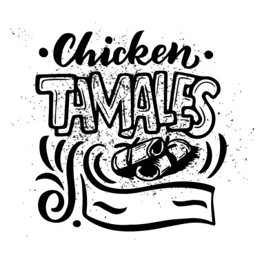 Meksika Menüsü 'nde Guacamole, Enchilada, Tacos, Nachos ve daha fazlası var. Beyaz arkaplanda vektör vintage illüstrasyon. Vektör