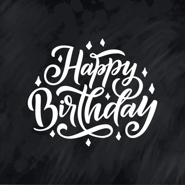 Feliz Cumpleaños Hermoso Saludo Letras Para Tarjeta Caligrafía Palabras Texto — Vector de stock