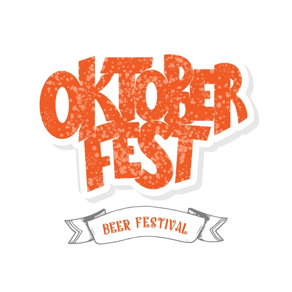 Logótipo Oktoberfest Banner Vetorial Festival Cerveja Ilustração Design Festival Bávaro — Vetor de Stock