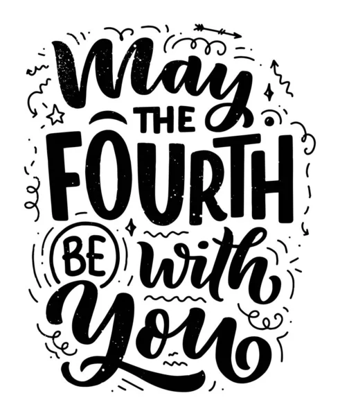 Sketch Lettering Quote Space Textile Design Print Conceito Moderno Crianças — Vetor de Stock