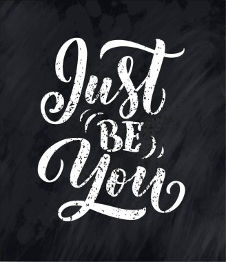 Sesin soyut alıntı harfleriyle ilgili. Kaligrafi ilhamı grafik tasarım tipografi elementi. Elle yazılmış kartpostal. Sevimli basit vektör işareti el çizimi biçimi. Tekstil baskısı