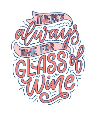 Şarap harfi kompozisyonu modern tarzda. Alkol içeceği bar içeceği konsepti. Baskı ya da poster için klasik tipografi. Vektör illüstrasyonu.