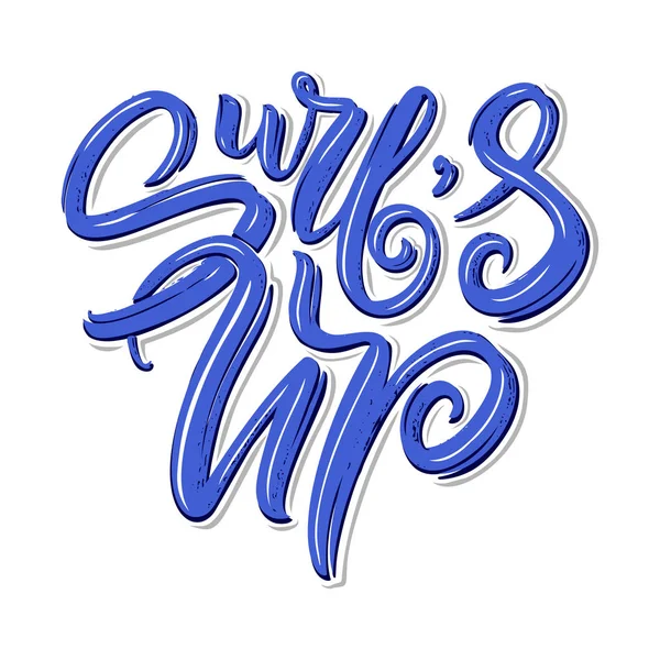 Posterler, baskılar, kartlar için sörf harfleri. Sörfle ilgili tekstil tasarımı. Vektör vintage çizimi.