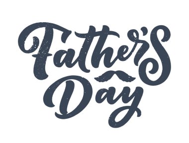 Babalar günü tebrik kartı için mektup, her şey için harika bir tasarım. Tipografi posteri. Vektör vintage çizimi.