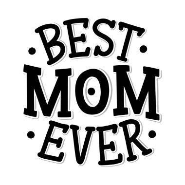 Hediye kartı için Anneler Günü yazısı. Klasik tipografi, her amaç için harika bir tasarım. Modern hat şablonu. Kutlama alıntısı. El yazısı bir kartpostal. Vektör illüstrasyonu