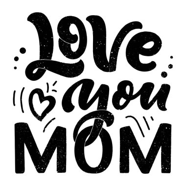 Hediye kartı için Anneler Günü yazısı. Klasik tipografi, her amaç için harika bir tasarım. Modern hat şablonu. Kutlama alıntısı. El yazısı bir kartpostal. Vektör illüstrasyonu