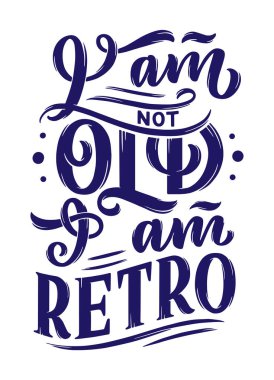 Eski usul doğum günü harfleri. Yıldönümü davetiyesi. Kutlama tasarımı için klasik davetiye şablonu. Vektör Komik alıntı