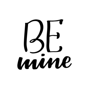 siyah el yazıları sevgililer günü tasarım posteri, tebrik kartı, fotoğraf albümü, afiş, hat yazısı, vektör illüstrasyonu