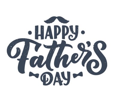 Babalar günü tebrik kartı için mektup, her şey için harika bir tasarım. Tipografi posteri. Vektör vintage çizimi.