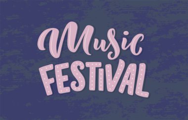 Müzikle ilgili bir alıntı. El çizimi, el yazması harflerle çizilmiş klasik bir illüstrasyon. Tişört ve çantalarda, kırtasiyede ya da poster olarak basılan ifadeler.