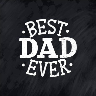 Babalar günü tebrik kartı için mektup, her şey için harika bir tasarım. Tipografi posteri. Vektör vintage çizimi.