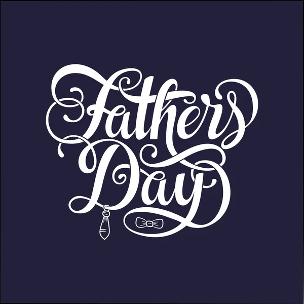 Happy Fathers Day Vector Typography Lettering Greeting Cards Banners Shirt — Stock Vector