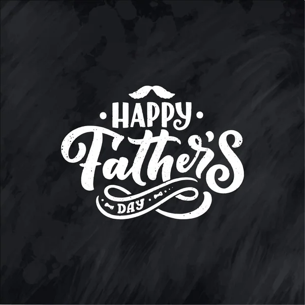 Lettering Father Day Greeting Card Great Design Any Purposes Typography — Stock Vector