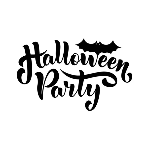 Happy Halloween Party Lettrage Pour Votre Design Illustration Vectorielle Sur — Image vectorielle